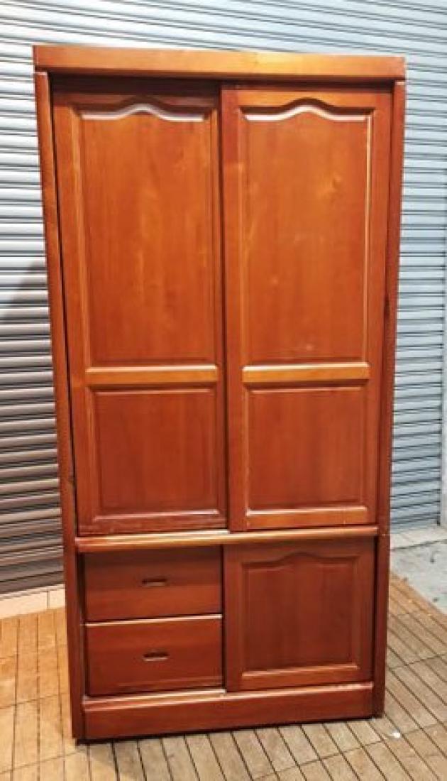 樂居二手家具 便宜2手傢俱拍賣 B0705BJJC 半實木衣櫃 中古家具拍賣臥室傢俱 化妝台 台北 新竹 桃園 彰化