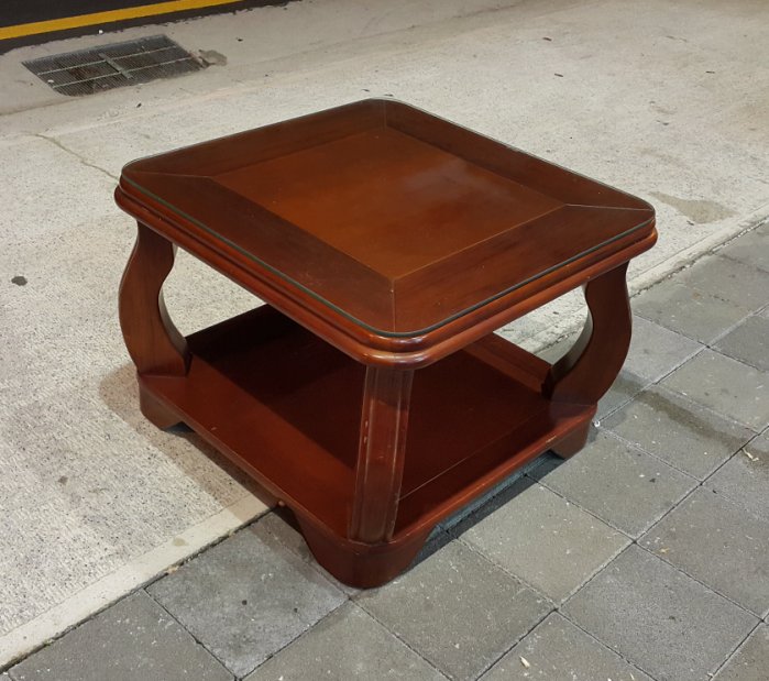 樂居二手家具 A0114AJJC 實木小茶几 客廳邊桌 中古茶几 矮桌 沙發桌 小茶几 客廳家具拍賣 全新中古傢俱家電