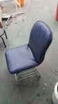 樂居二手家具 全新中古傢俱賣場 F0515BJJ1 藍色皮面書桌椅*課桌椅 電腦椅 餐椅 大學椅 洽談椅 二手家具買賣