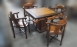 台中樂居二手家具 全新中古傢俱家電 A504AJJJH 紫檀柚木麻將桌+4椅*打牌桌 休閒桌 餐桌 台北桃園新竹彰化南投