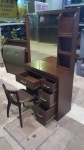 樂居二手家具 B110305CIJJ 胡桃色梳妝台 化妝台 化妝桌 化妝鏡 臥室家具拍賣 床墊 衣櫃全新中古傢俱家電賣場