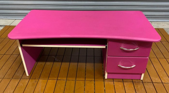 樂居二手傢俱 全新中古家具賣場 E1122 粉色和室電腦桌 書桌 電腦桌 寫字桌 辦公桌 洽談桌 二手家具拍賣