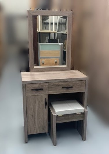【台中樂居二手家具】西屯二手全新家具家電賣場 PN821CF*歐悅化妝鏡台含椅* 鏡台 化妝台 化妝桌 化妝椅 臥室傢俱