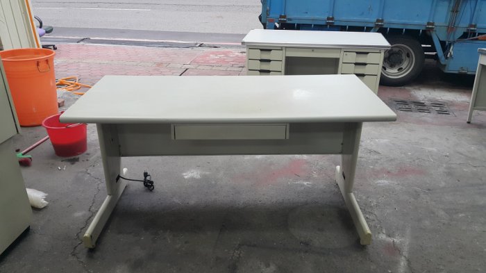 樂居二手家具 家電 全新中古家具賣場 CE1028AJE 白面150*70辦公桌*OA桌 工作桌 電腦桌 書桌 辦公家具