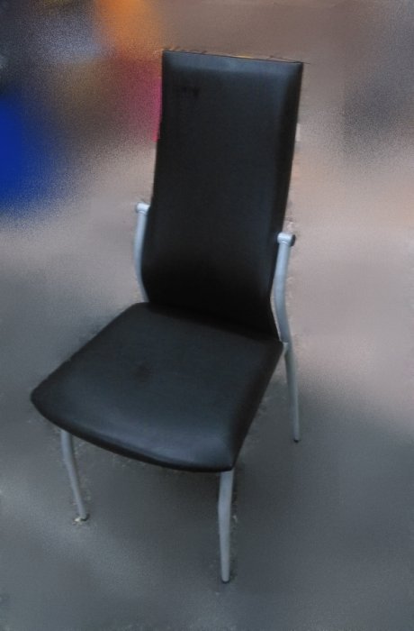 樂居二手家具 F0501EJJ 黑色皮餐椅 洽談椅 書桌椅 電腦椅 會客椅 2手各式桌椅拍賣【全新中古家具家電賣場】