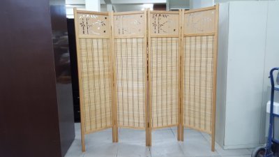 二手家具樂居 台中全新中古傢俱 EA1115AJH*全新木頭屏風 隔間櫃*客廳家具拍賣 沙發 茶几 餐桌椅 電腦桌 書桌