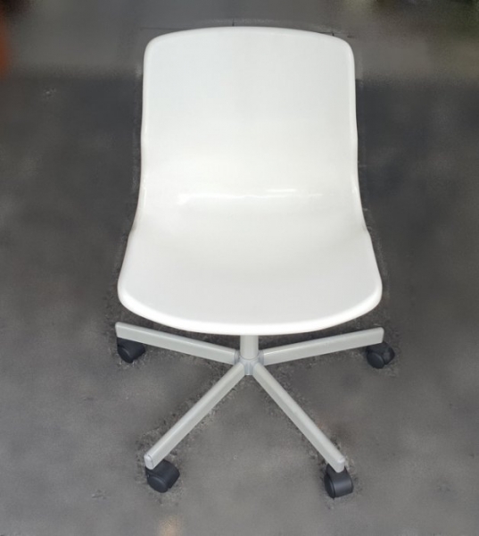 台中二手家具 樂居 F919-6 白色塑膠電腦椅*辦公椅 書桌椅 洽談椅 休閒椅 2手各式桌椅拍賣【全新中古傢俱家電】