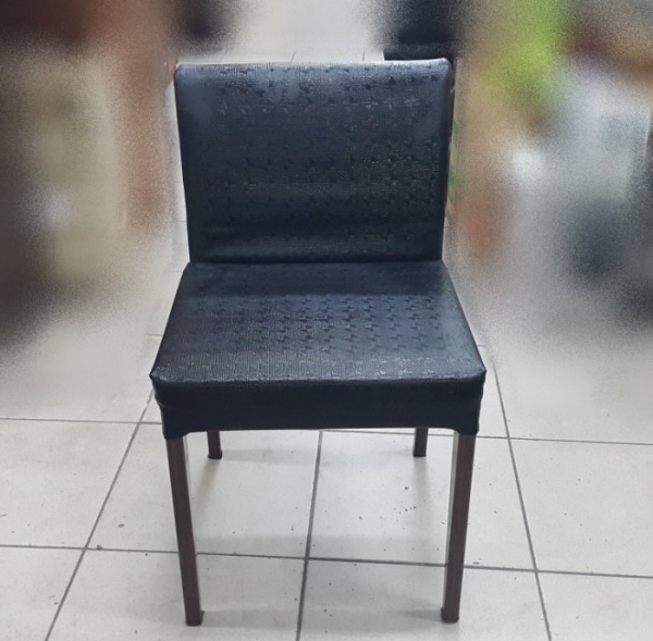 樂居二手家具 F82303 黑色皮面餐椅*洽談椅 書桌椅 電腦椅 會客椅 2手各式桌椅拍賣【全新中古家具家電賣場】