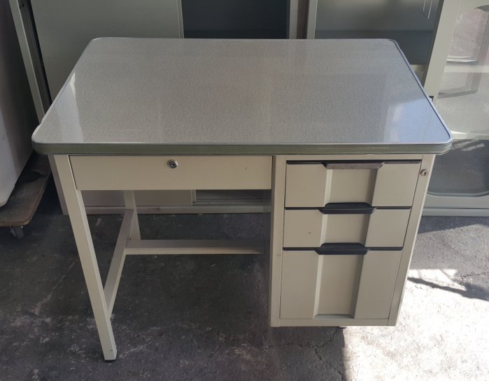 樂居二手家具 家電 全新中古傢俱賣場 CE0126AJ1 四抽辦公鐵桌*辦公桌 書桌 電腦桌 工作桌 各式桌椅出清拍賣