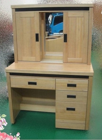 樂居二手家具館 全新中古傢俱 LG-G09*全新庫存檜木鏡台 化妝桌*臥室家具拍賣 床組 床墊 床架 床板 床底 床箱