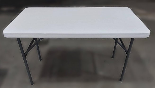 樂居二手家具(北) 便宜2手傢俱拍賣E110603*白色塑膠折合桌* 二手各式桌椅 會議桌椅 休閒桌椅 二手家具買賣推薦