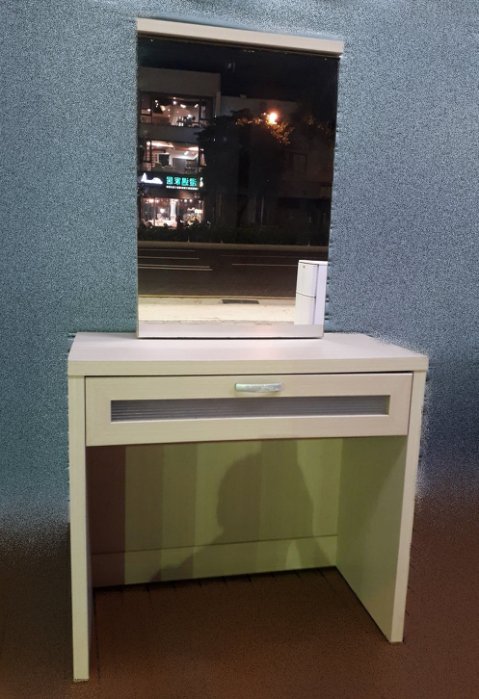 台中樂居二手傢俱 西屯家具家電全新中古賣場 B1124BJJC 白橡化妝台 化妝台 梳妝桌 鏡台 臥室家具拍賣床頭床墊床