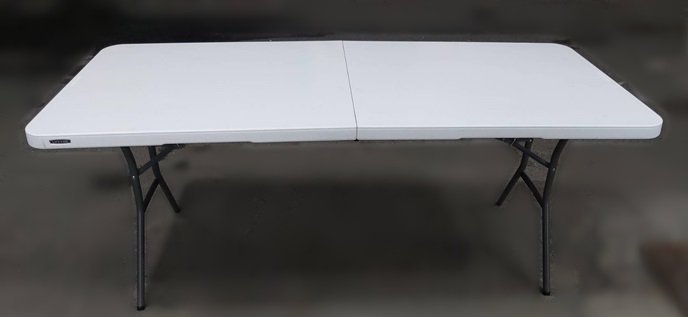 樂居二手家具(北) 便宜2手傢俱拍賣E110604*白色塑膠折合桌* 二手各式桌椅 會議桌椅 休閒桌椅 二手家具買賣推薦