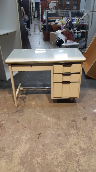 樂居二手傢俱 全新中古傢具賣場*CE0627IJJ 白面4抽辦公桌*洽談桌 會議桌 書桌 電腦桌 二手辦公家具特賣