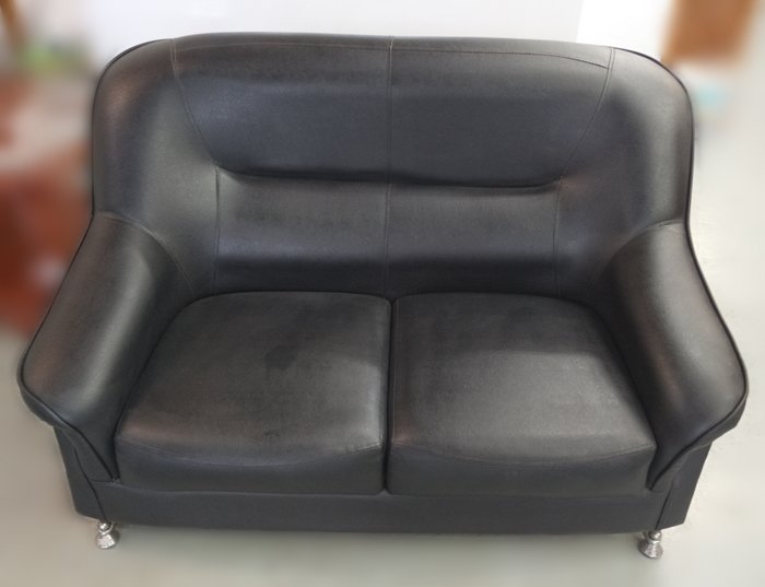 二手買賣推薦【宏品二手家具館】台中全新中古傢俱拍賣 A8278*黑色皮沙發*客廳桌椅 電視櫃 書櫃新竹台北南投電視櫃茶几